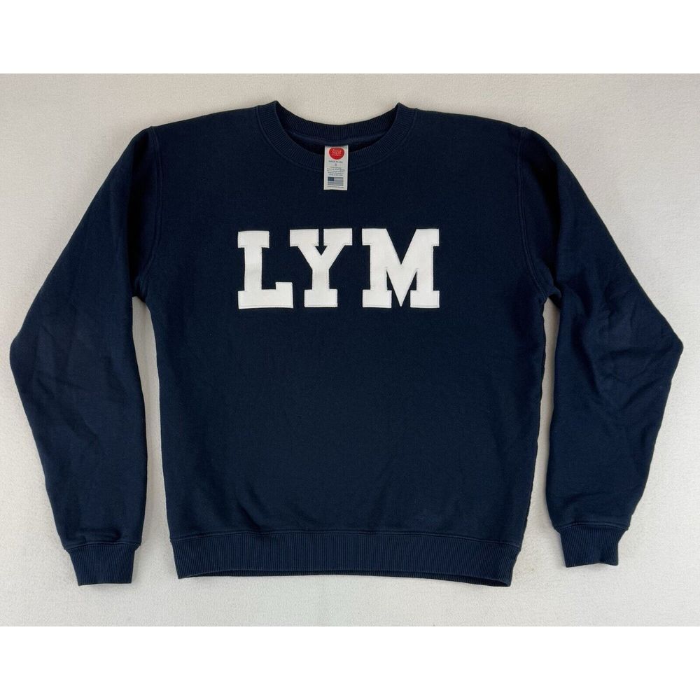 Love Your Melon Sweatshirt Small Blue Long Sleeve Crewneck Pullover LYM Made USA